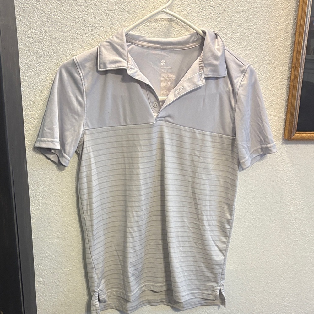 All in Motion Light Gray Polo Shirt